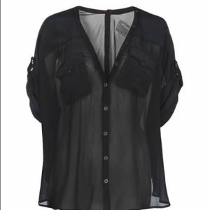 All Saint Hecia Top in black